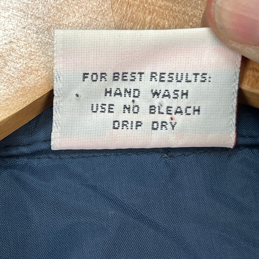 VTG Birdie by Richard A Leslie Jacket Mens Medium Blue Windbreaker Made in USA - Picture 7 of 10
